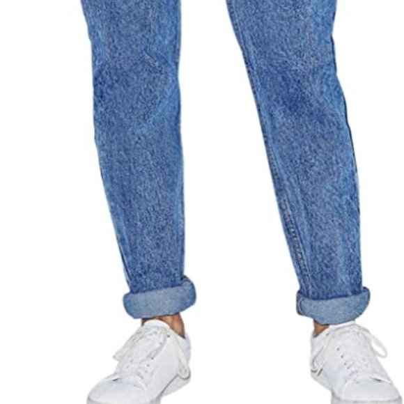 American Apparel Marble Wash High-Waist Jeans - Picture 2 of 8